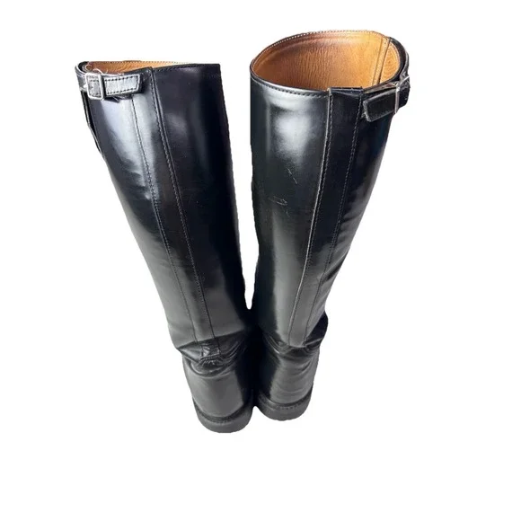 Vintage Equestrian Horse Riding Boots Vibram Sole Mens Size 10D Hand Made